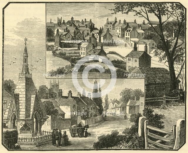 'The Drinking Fountain. Street in Broseley.', 1898. Creator: Unknown.