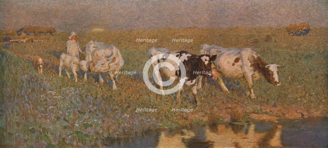 'The Drinking Pool', c1898, (c1930).  Creator: Frederick Hall.