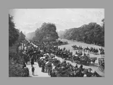 The Drive and Rotten Row, Hyde Park, c1900. Artist: York & Son