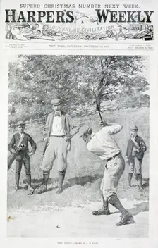 The Drive Harper's Weekly, December 11th 1897. Creator: AB Frost