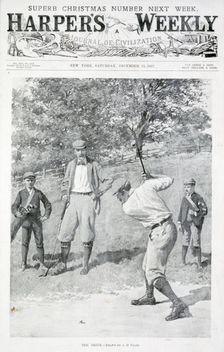 The Drive Harper's Weekly, December 11th 1897. Creator: AB Frost