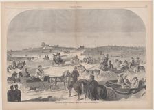 The Drive in Central Park, New York (Harper's Weekly, Vol. IV), September 15, 1860. Creator: Unknown