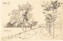The Driveway, 1895. Creator: Camille Pissarro