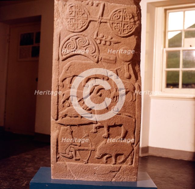 The 'Drosten' Stone, Pictish Cross-Slab from St. Vigeans, c850.  Artist: Unknown.