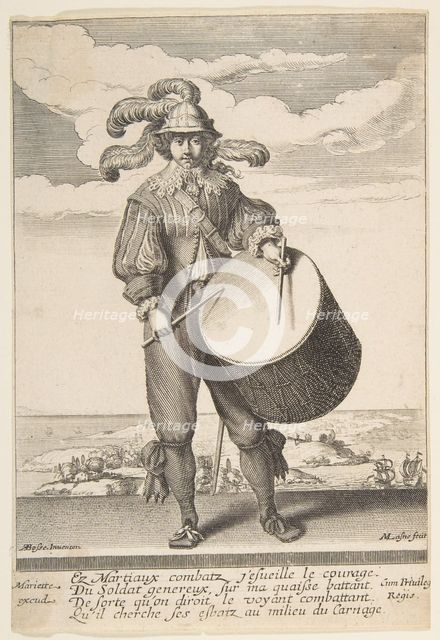 The Drummer, 1620-1667. Creator: Michel Lasne.