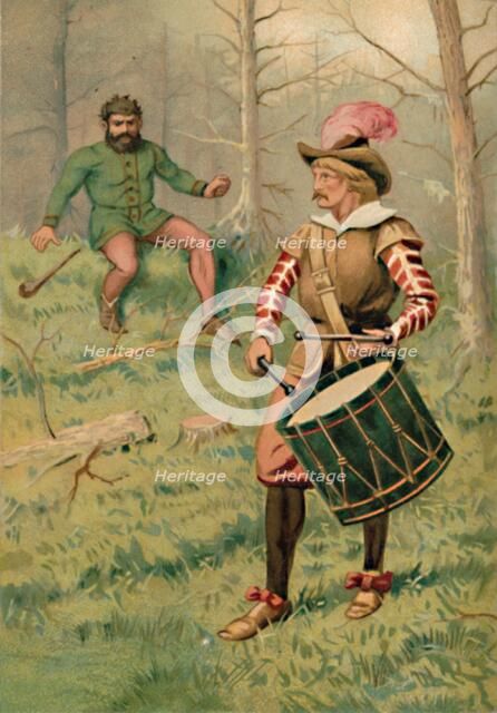 'The Drummer and the Giant', 1901. Artist: Edward Henry Wehnert.