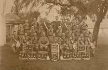 The Drums and Bugles of the First Battalion, The Queen's Own Royal West Kent Regiment. Poona, India