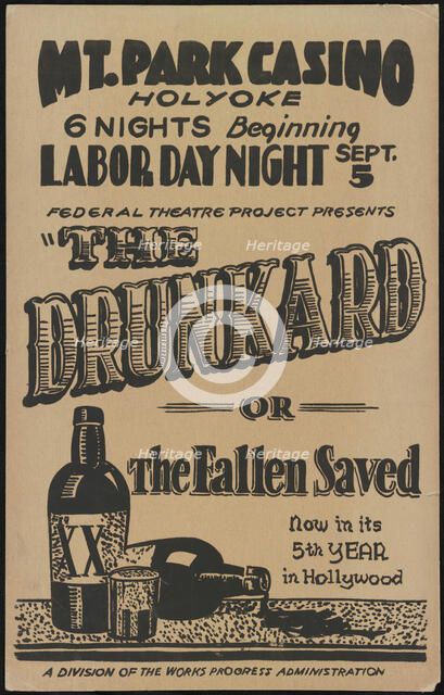 The Drunkard, Holyoke, MA, 1938. Creator: Unknown.