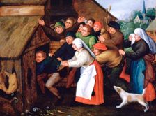 The Drunkard Pushed into the Pigsty 1564-1638. Artist: Pieter Brueghel the Younger