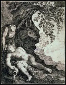 The Drunken Silenus 17th century. Artist: Moses van Uyttenbroeck