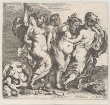 The drunken Silenus, accompanied by nymphs and satyrs, 1632. Creator: Willem Panneels