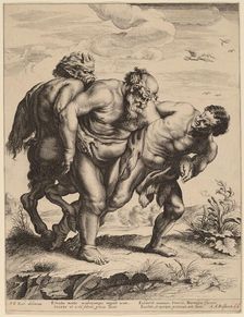 The Drunken Silenus, c. 1635. Creator: Boetius Adams Bolswert
