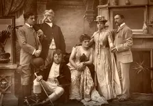 The Drury Lane Company in A Run of Luck at the Drury Lane Theatre, London, 1886. Artist: Barraud