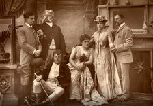 The Drury Lane Company in A Run of Luck at the Drury Lane Theatre, London, 1886. Artist: Barraud