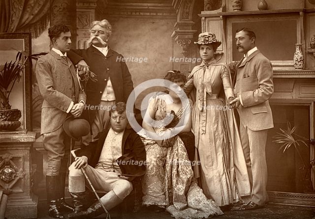 The Drury Lane Company in 'A Run of Luck', at the Drury Lane Theatre, London, 1886. Artist: Barraud