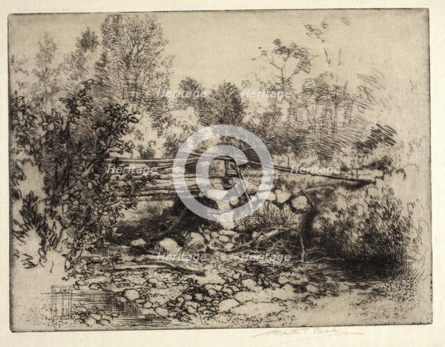 The Dry Brook, 1914. Creator: Franklin Tyler Wood.