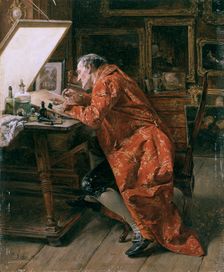 The etcher 1892. Creator: Carl Wilhelm Anton Seiler