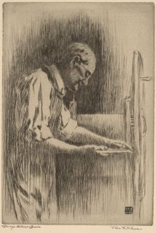 The Etcher, c. 1925. Creator: George Elbert Burr