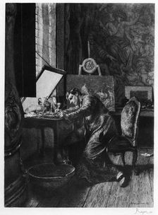 The Etcher c1860-1880 (1924). Artist: Paul Adolphe Rajon
