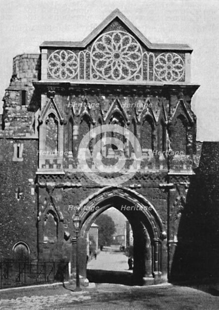 'The Ethelbert Gate, Norwich', 1892, (1903). Artist: Unknown.