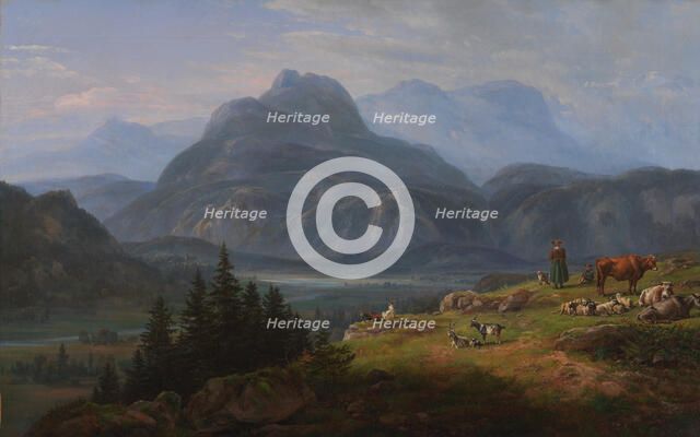 The Etsch Valley near Roveredo, 1824. Creator: Johan Christian Dahl.