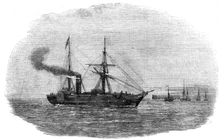 "The Europa" Steam-Ship leaving Kingstown with the 90th Regiment on board, for the Seat of War, 1854 Creator: Unknown