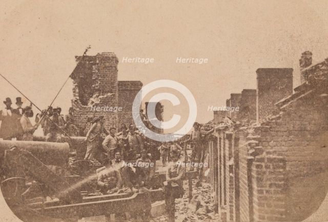 The Evacuation of Fort Sumter, April 1861, April 1861. Creator: Attributed to Alma A. Pelot.