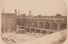 The Evacuation of Fort Sumter, April 1861, April 1861. Creator: Edward Anthony