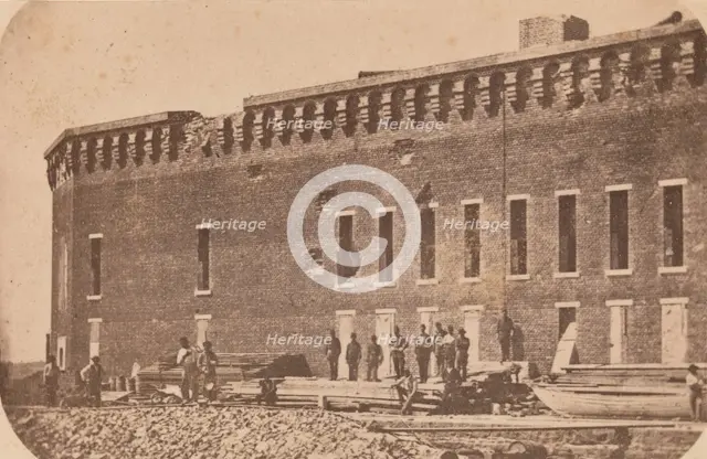 The Evacuation of Fort Sumter, April 1861, April 1861. Creator: Edward Anthony.