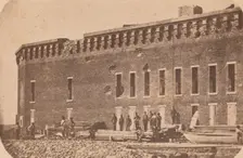 The Evacuation of Fort Sumter, April 1861, April 1861. Creator: Edward Anthony