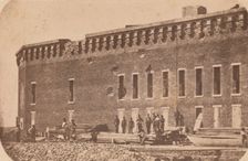 The Evacuation of Fort Sumter, April 1861, April 1861. Creator: Edward Anthony