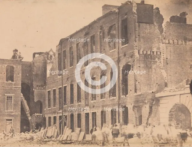 The Evacuation of Fort Sumter, April 1861, April 1861. Creator: J. M. Osborn.