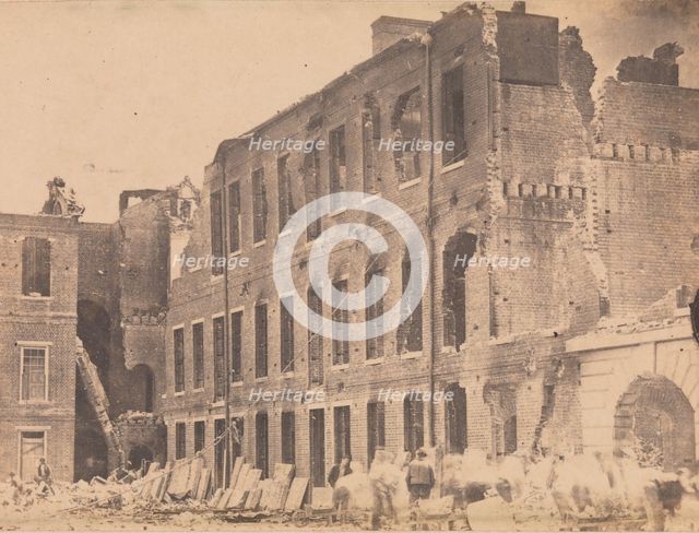 The Evacuation of Fort Sumter, April 1861, April 1861. Creator: J. M. Osborn.