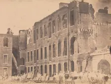 The Evacuation of Fort Sumter, April 1861, April 1861. Creator: J. M. Osborn