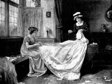 The Eve of the Wedding - by G. G. Kilburne, R.I., 1898. Creator: Unknown