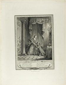 The Event at the Ball, from Monument du Costume Physique et Moral de la fin du Dix-huitième..., 1774 Creator: Antoine Jean Duclos