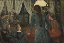 The evening at "Lokken", 1889. Creator: Christian Krohg