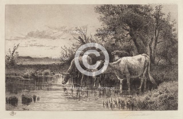 The Evening Hour, 1889. Creator: Peter Moran.