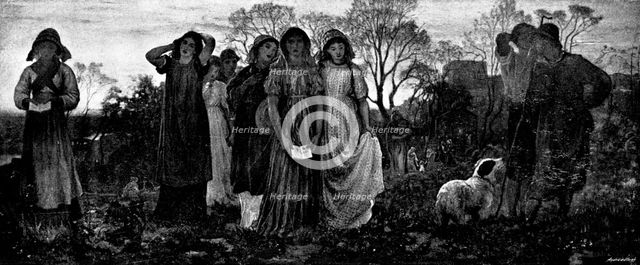 "The Evening Hymn" - by the late G. H. Mason, A.R.A., 1895. Creator: Andre & Sleigh.