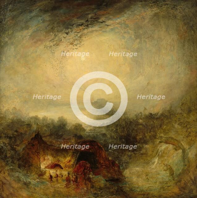 The Evening of the Deluge, c. 1843. Creator: JMW Turner.