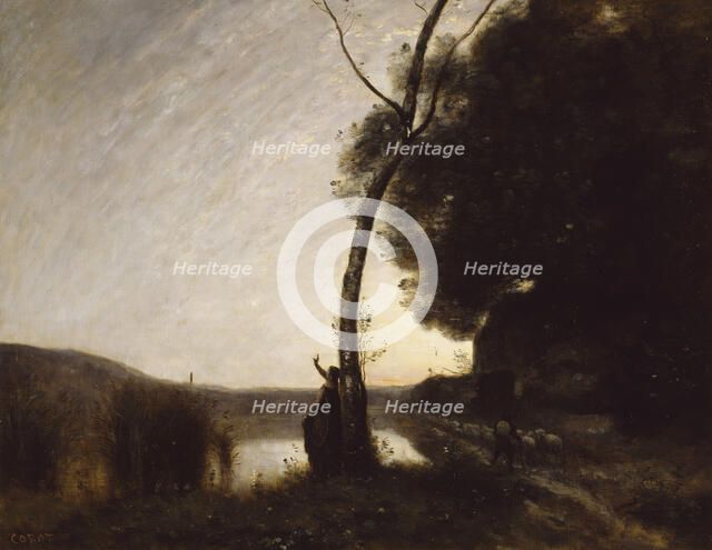 The Evening Star, 1864. Creator: Jean-Baptiste-Camille Corot.