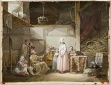 The Evening Prayer, 1790. Creator: Jean-Baptiste Mallet