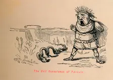 The Evil Conscience of Tarquin 1852. Artist: John Leech