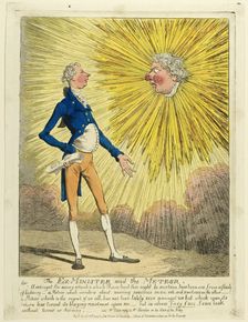 The Ex-Minister and the Meteor, published April 13, 1804. Creator: Charles Williams