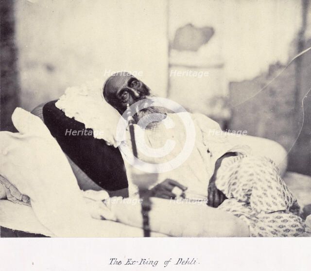 'The Ex-King of Delhi', Bahadur II Shah, 1858. Creator: Tytler and Shepherd.