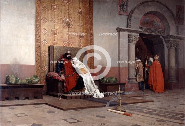 'The Excommunication of Robert the Pious', 1875. Artist: Jean-Paul Laurens