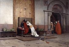 The Excommunication of Robert the Pious 1875. Artist: Jean-Paul Laurens