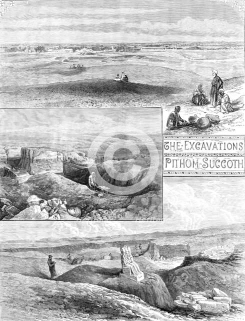 The Excavations of Pithom-Succoth: A Buried City of the Exodus, 1883.  Creator: Unknown.
