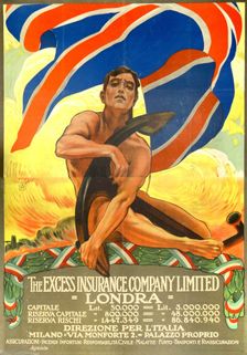 The Excess Insurance Company Limited, 1910s. Creator: Metlicovitz, Leopoldo (1868-1944)