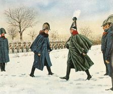 The exchange of Blucher for the French marshal Victor, 20 February 1807, (1936). Creator: Unknown